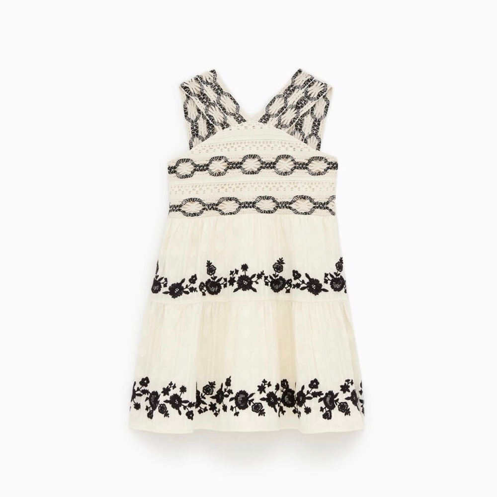 Zara kids embroidered dress